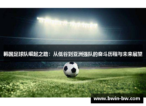 韩国足球队崛起之路：从低谷到亚洲强队的奋斗历程与未来展望
